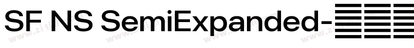 SF NS SemiExpanded字体转换